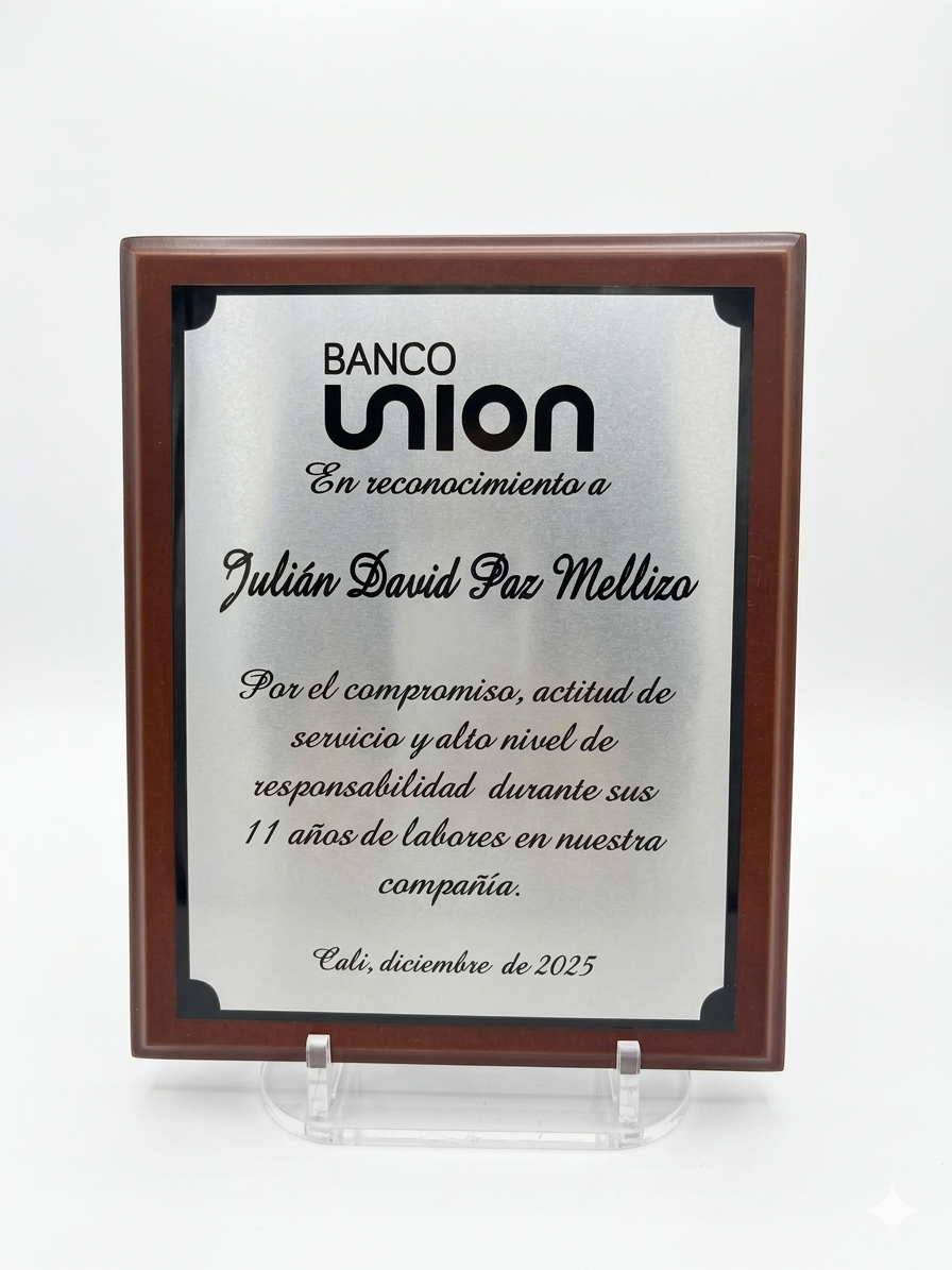 Placa Corporativa 02